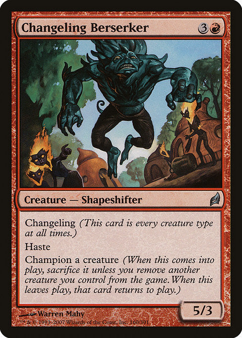 Changeling Berserker - Lorwyn - #160