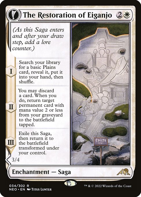 The Restoration of Eiganjo - Kamigawa: Neon Dynasty - #34