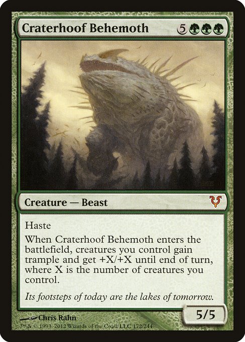 Craterhoof Behemoth - Avacyn Restored - #172