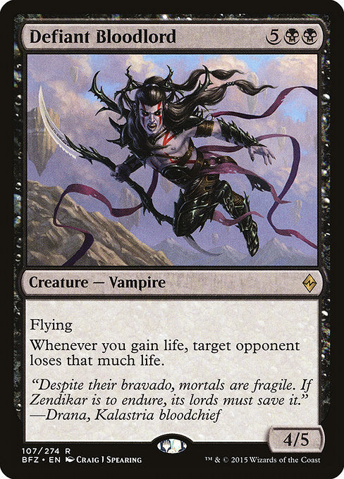 Defiant Bloodlord - Battle for Zendikar - #107