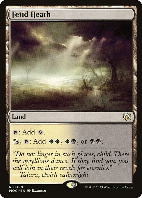 Fetid Heath - Commander: March of the Machine - #399