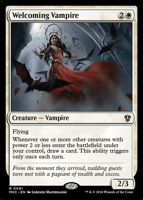 Welcoming Vampire - Commander: Murders at Karlov Manor - #91