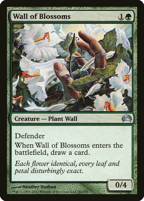 Wall of Blossoms - Planechase 2012 - #81