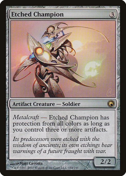 Etched Champion - Scars of Mirrodin - #154