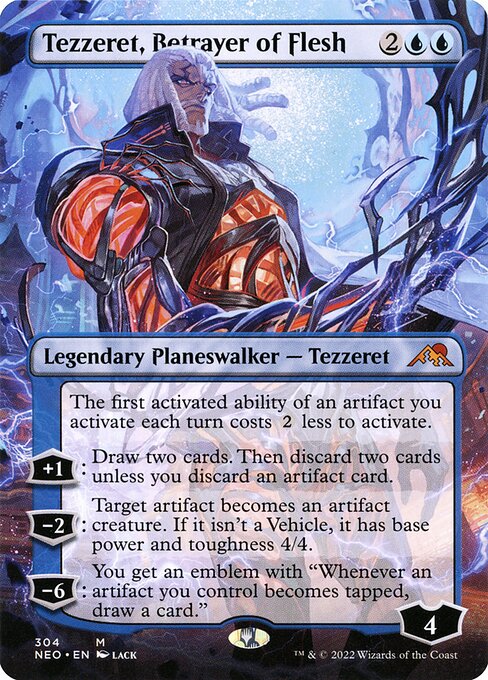 Tezzeret, Betrayer of Flesh - Kamigawa: Neon Dynasty - #304