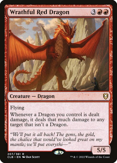 Wrathful Red Dragon - Commander Legends: Battle for Baldur's Gate - #207