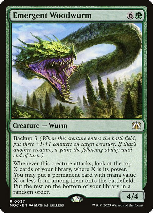 Emergent Woodwurm - Commander: March of the Machine - #37
