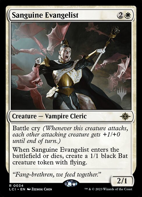 Sanguine Evangelist - Promo Pack: The Lost Caverns of Ixalan - #34p