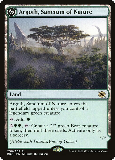 Argoth, Sanctum of Nature - The Brothers' War - #256a