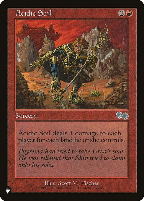 Acidic Soil - The List Reprints - #USG-172