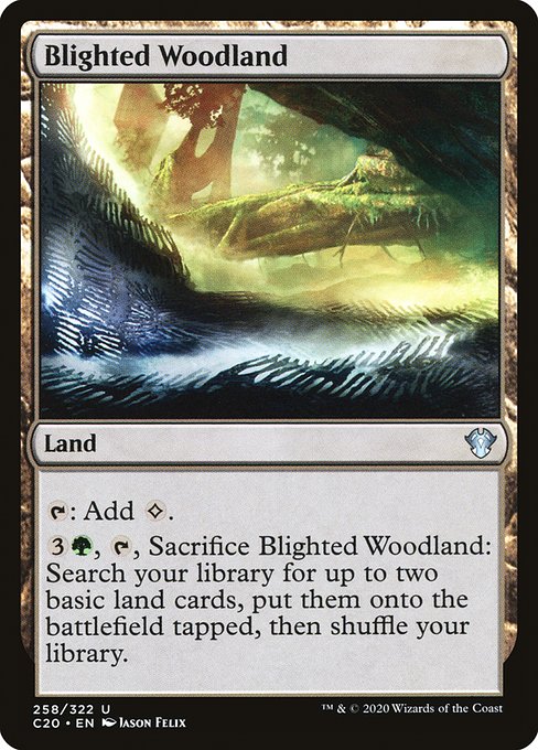 Blighted Woodland - Commander 2020 - #258