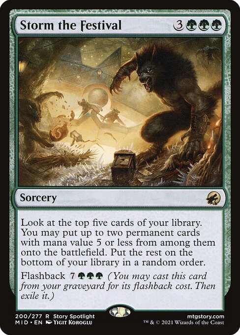 Storm the Festival - Innistrad: Midnight Hunt - #200
