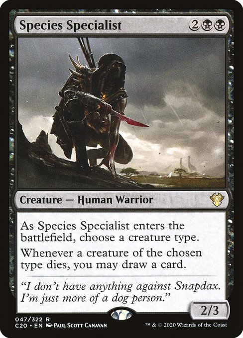 Species Specialist - Commander 2020 - #47