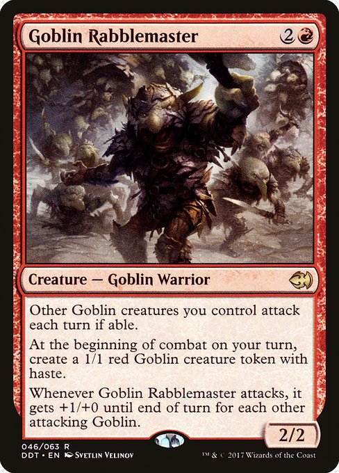 Goblin Rabblemaster - Duel Decks: Merfolk vs. Goblins - #46
