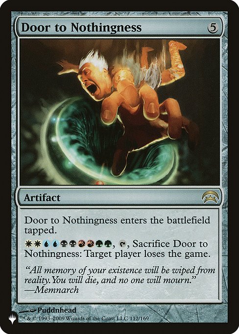 Door to Nothingness - The List Reprints - #HOP-112