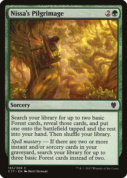 Nissa's Pilgrimage - Commander 2017 - #155