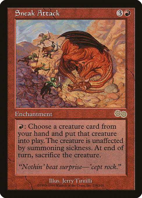 Sneak Attack - Urza's Saga - #218