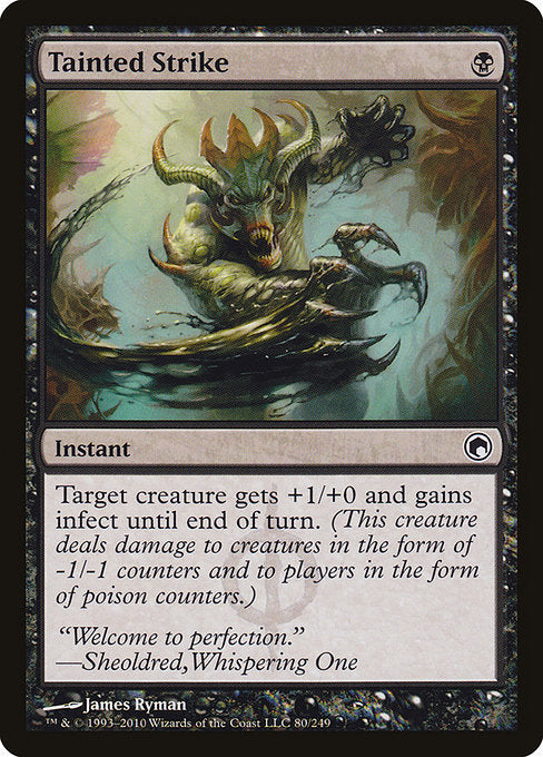 Tainted Strike - Scars of Mirrodin - #80