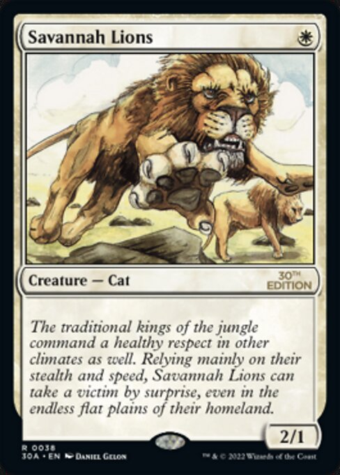 Savannah Lions - 30th Anniversary Edition - #38
