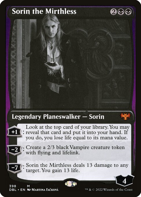 Sorin the Mirthless - Innistrad: Double Feature - #398