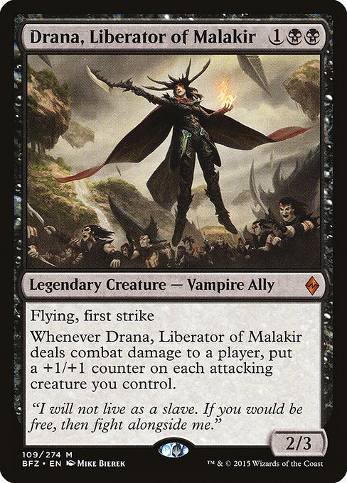 Drana, Liberator of Malakir - Battle for Zendikar - #109
