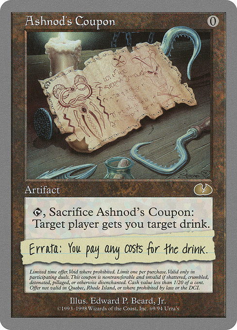 Ashnod's Coupon - Unglued - #69
