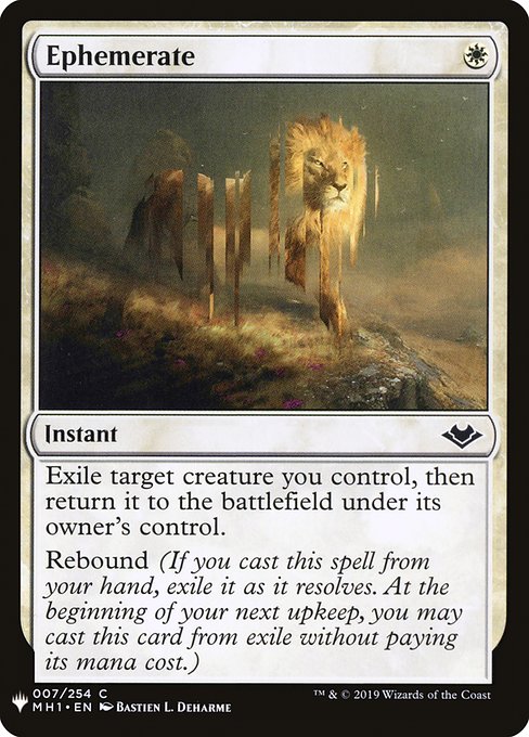 Ephemerate - The List Reprints - #MH1-7