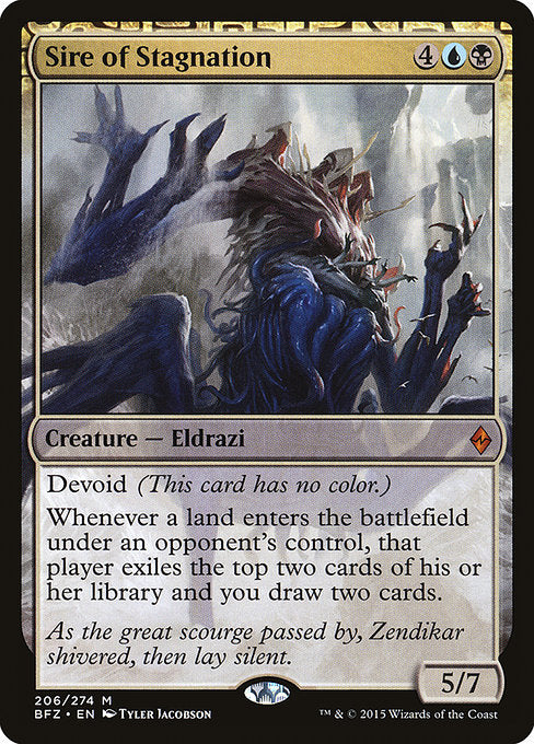 Sire of Stagnation - Battle for Zendikar - #206