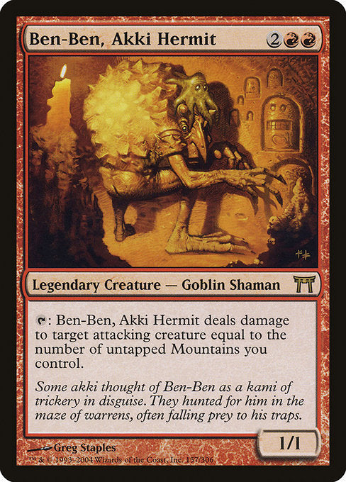 Ben-Ben, Akki Hermit - Champions of Kamigawa - #157