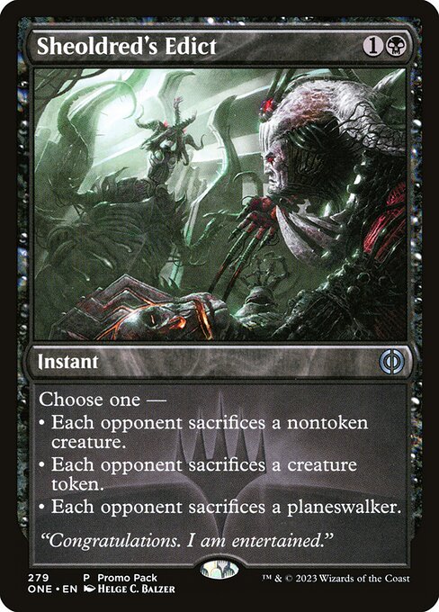 Sheoldred's Edict - Promo Pack: Phyrexia: All Will Be One - #279
