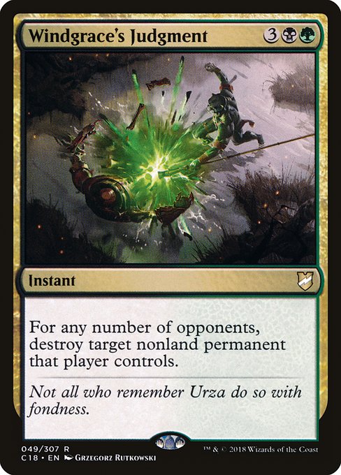 Windgrace's Judgment - Commander 2018 - #49