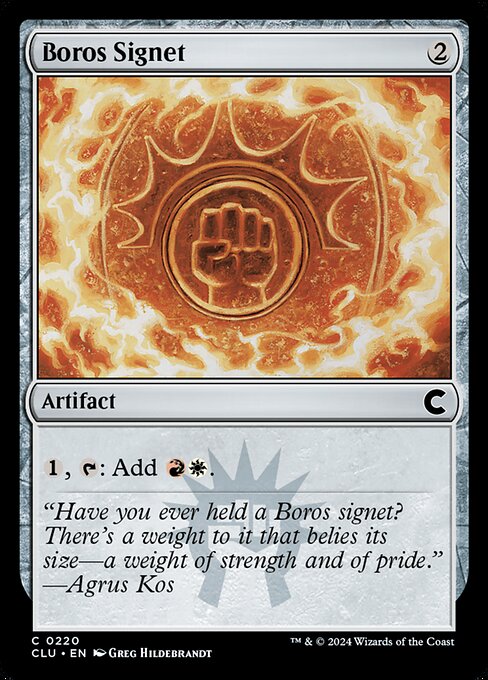Boros Signet - Ravnica: Clue Edition - #220