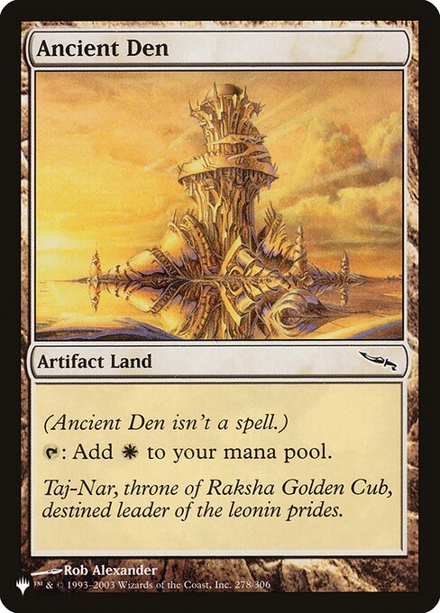 Ancient Den - The List Reprints - #MRD-278