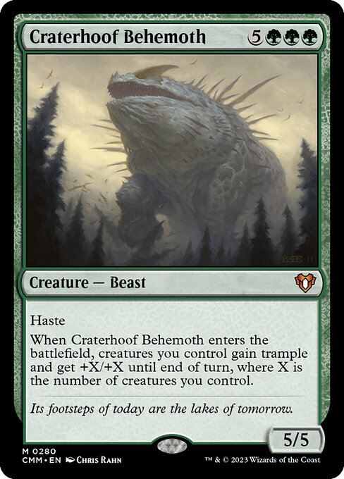 Craterhoof Behemoth - Commander Masters - #280