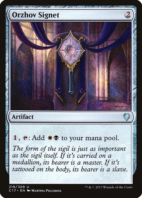 Orzhov Signet - Commander 2017 - #219