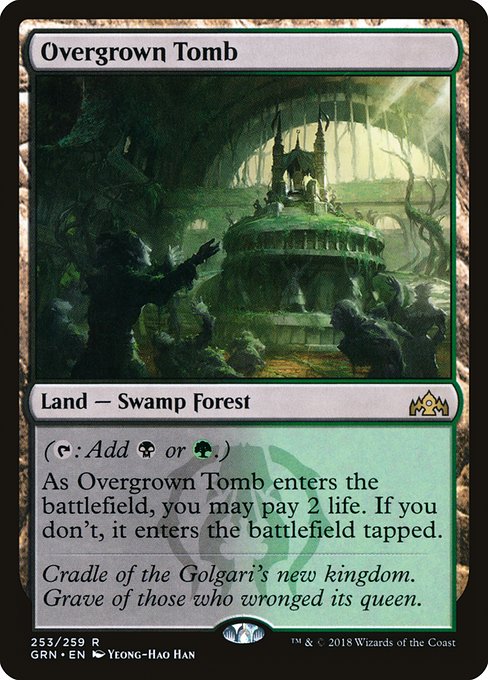 Overgrown Tomb - Guilds of Ravnica - #253