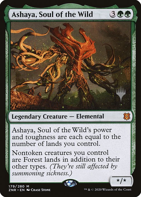 Ashaya, Soul of the Wild - Promo Pack: Zendikar Rising - #179p