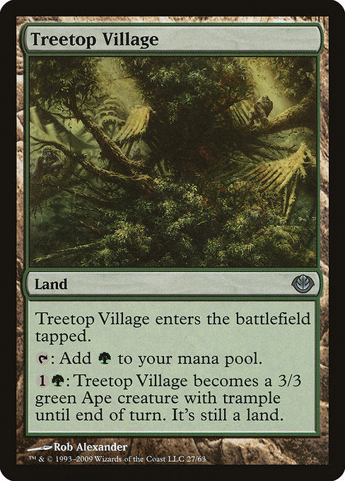 Treetop Village - Duel Decks: Garruk vs. Liliana - #27