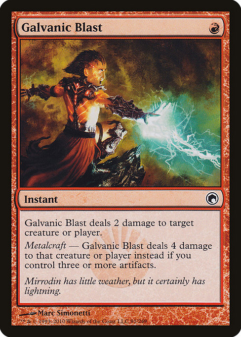 Galvanic Blast - Scars of Mirrodin - #91