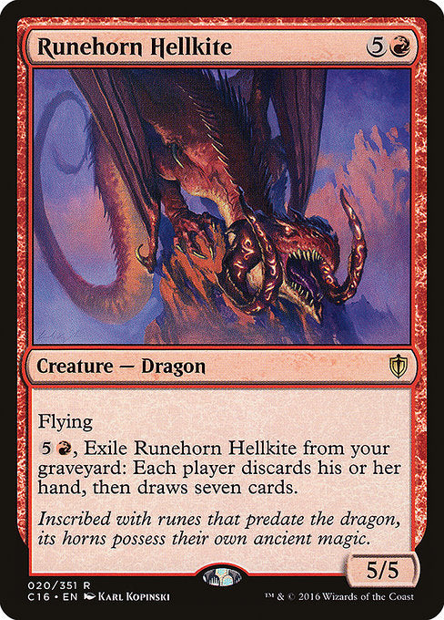 Runehorn Hellkite - Commander 2016 - #20