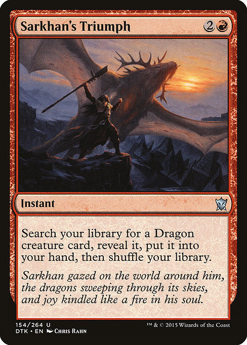 Sarkhan's Triumph - Dragons of Tarkir - #154