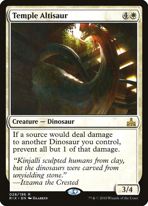 Temple Altisaur - Rivals of Ixalan - #28