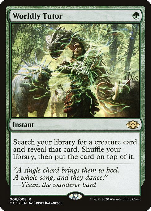 Worldly Tutor - Commander Collection: Green - #6