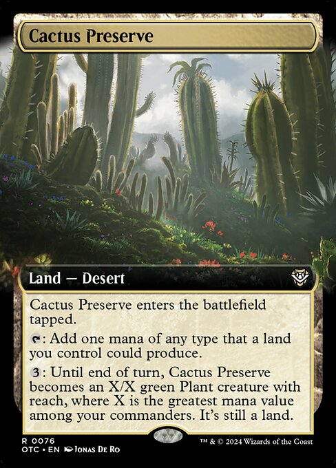 Cactus Preserve - Commander: Outlaws of Thunder Junction - #76