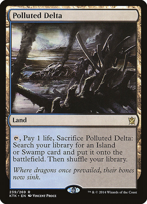 Polluted Delta - Khans of Tarkir - #239