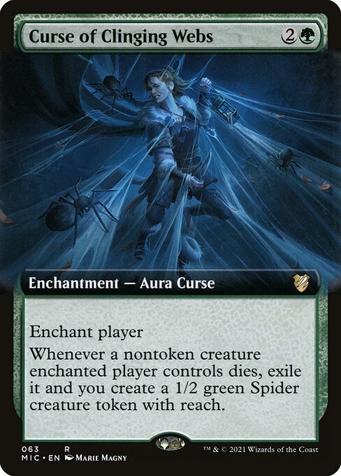 Curse of Clinging Webs - Commander: Innistrad: Midnight Hunt - #63
